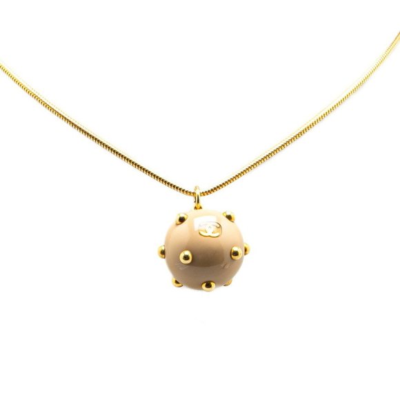 CHANEL Cream Logo Necklace - Picture 1 of 7